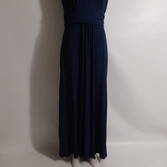 NWT Womens Mododoc Navy Blue Maxi Dress XL * - Picture 2 of 7